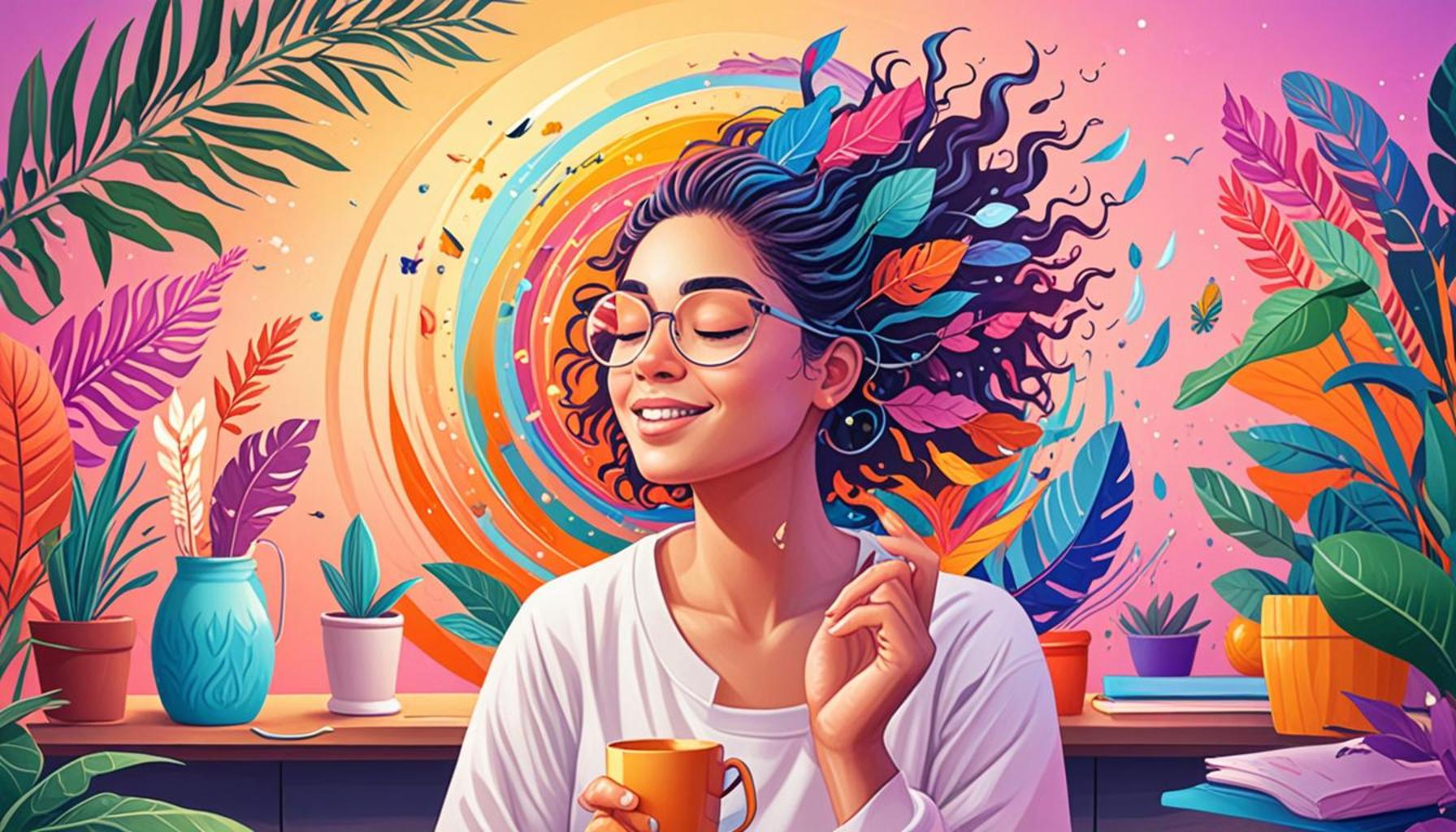 Increasing Daily Productivity with Mindful Focus and Positive Affirmations