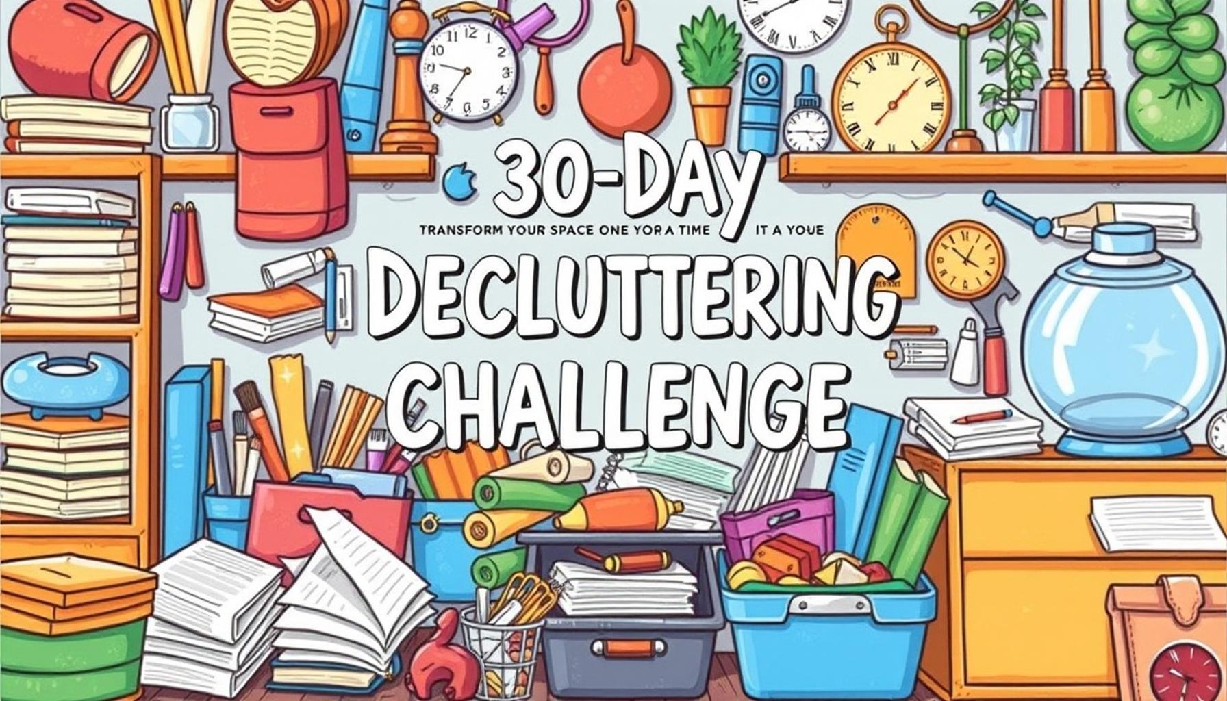 Step-by-Step Guide to the 30-Day Decluttering Challenge: Transform Your Space One Day at a Time